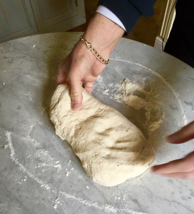 begin kneading by hand